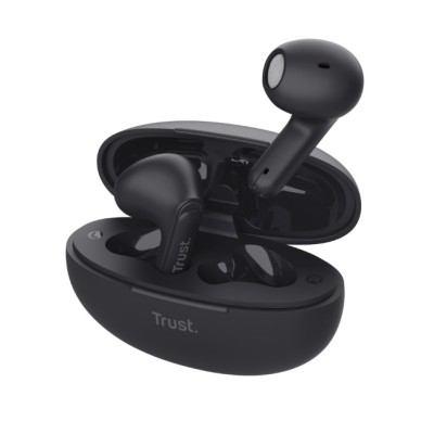 ECOUTEURS BLUETOOTH - EARBUDS TRUST YAVI - NOIR - CHEZ L'OFFICIEL SHOP