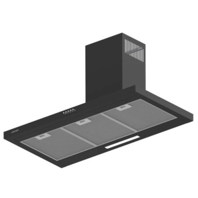 HOTTE CHEMINEE JOKER  60CM  NOIR -CHEZ L'OFFICIEL SHOP