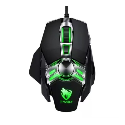 SOURIS GAMER FILAIRE T-WOLF WARRIOR V10 - NOIR - CHEZ L'OFFICIEL SHOP