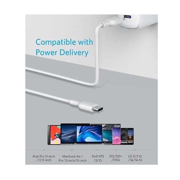 CABLE ANKER USB-C VERS USB-C POWERLINE SELECT + 1M