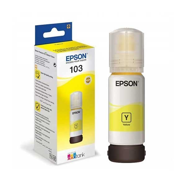 BOUTEILLE D ENCRE IMPRIMANTE EPSON 103 ECOTANK JAUNE