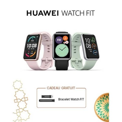 MONTRE CONNECTEE HUAWEI WATCH FIT - Lofficielshop : Vente en ligne ...