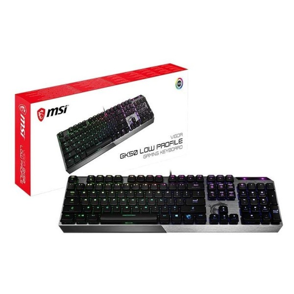 CLAVIER GAMING MECANIQUE MSI VIGOR GK50 LOW PROFILE RGB