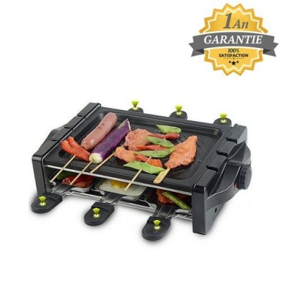 RACLETTE BARBECUE GRILL ELECTRIQUE 1000W - Lofficielshop : Vente en...