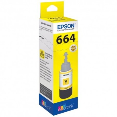 BOUTEILLE D'ENCRE EPSON 664 INK JAUNE EN (70ML) - Lofficielshop : ...