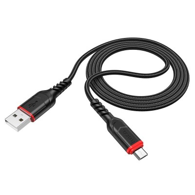CABLE CHARGEUR HOCO X59 USB VERS MICRO USB INCASSABLE NOIR - Loffic...