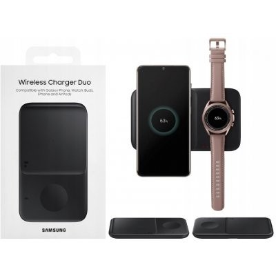 SAMSUNG EP-P4300B DUO WIRELESS CHARGER BLACK - Lofficielshop : Vent...