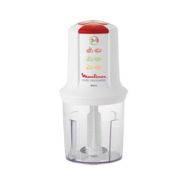 MINI HACHOIR MOULINEX AT7151EG 500W - BLANC